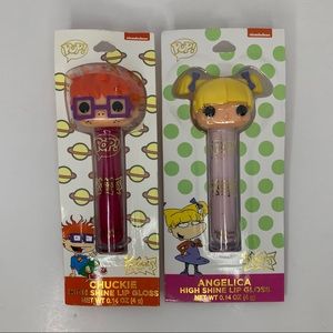 Funko Pop! Nickelodeon Rugrats Angelica + Chuckie High Shine Lip Gloss Makeup